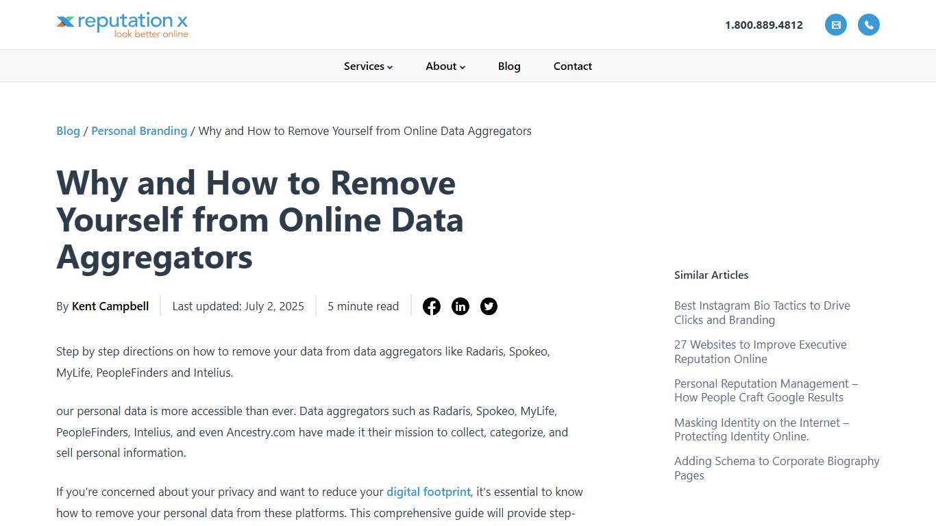 How to Remove Personal Data